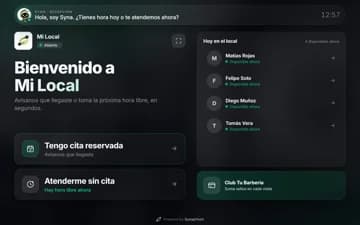 Tótem en el local