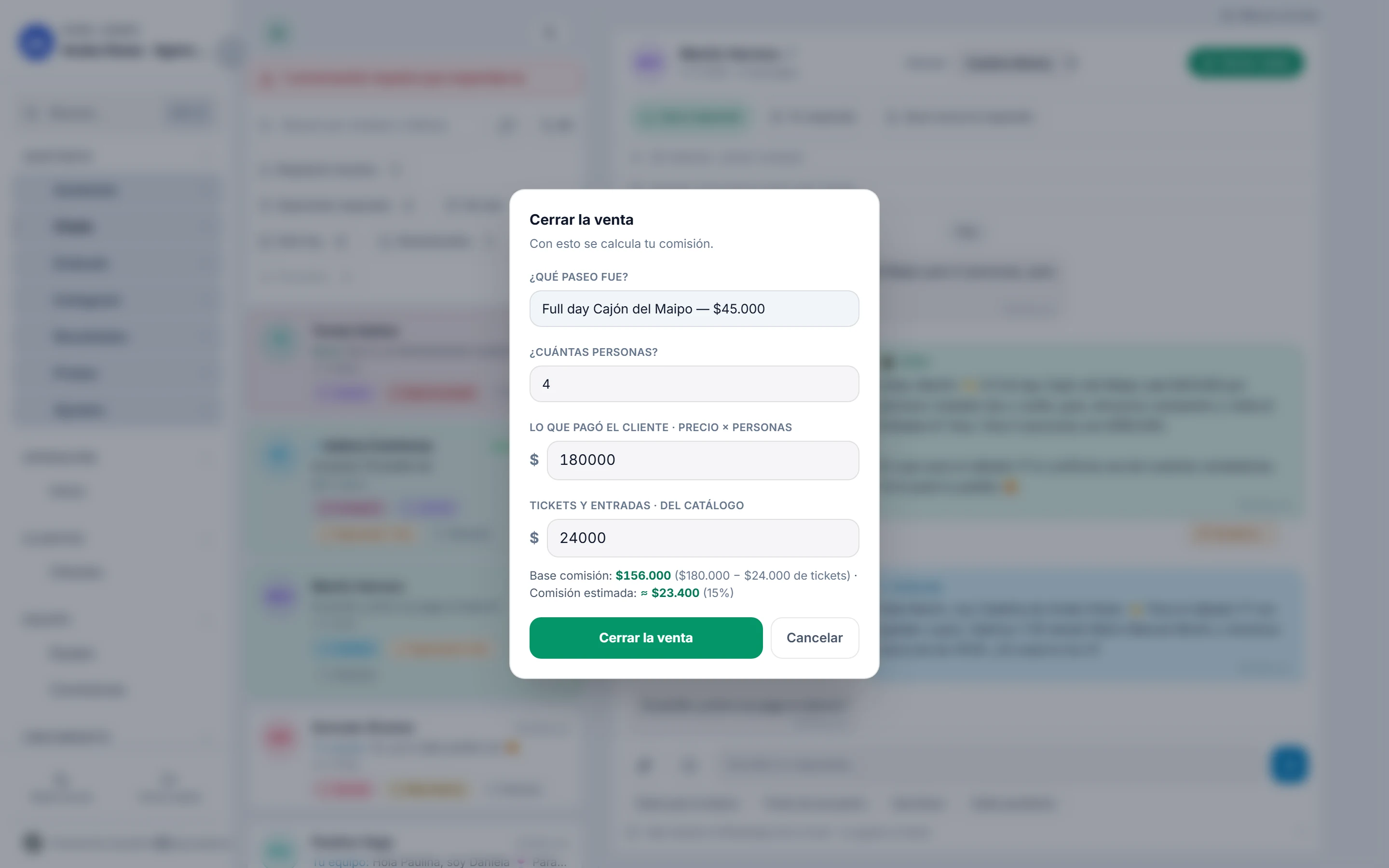 Cierre de una venta desde la conversación
